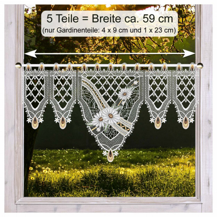 Girlande Margeritenzauber - Blumen & Ornamente - Plauener Spitze
