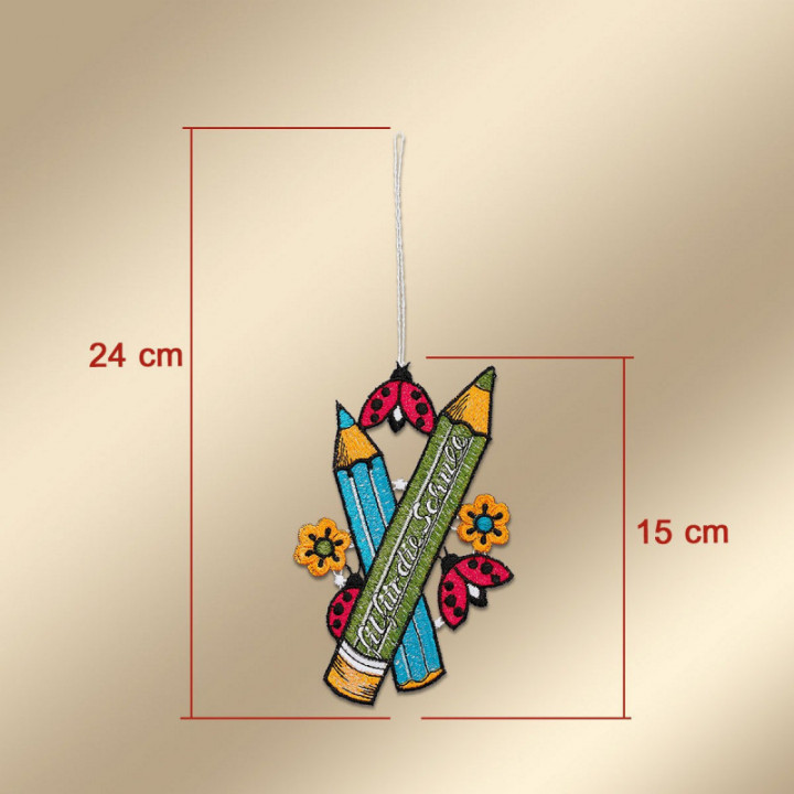 Geschenk-Anhänger Schulkind 3er Set Plauner Spitze