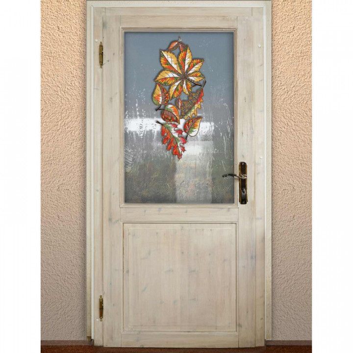 Fensterbild Herbstlaub Plauener Spitze