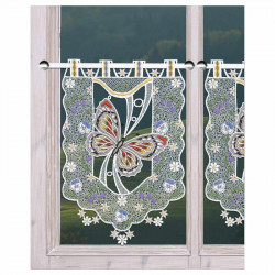 Scheibenhänger Frühlingsbote Echte Plauener Spitze mit Schmetterling