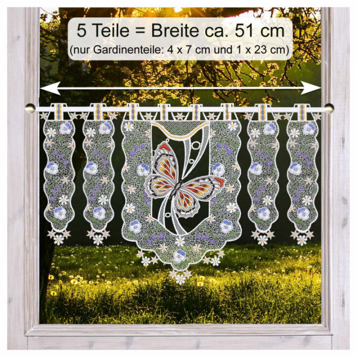 Girlande Frühlingsbote - Plauener Spitze - Design-Studio-Drechsler