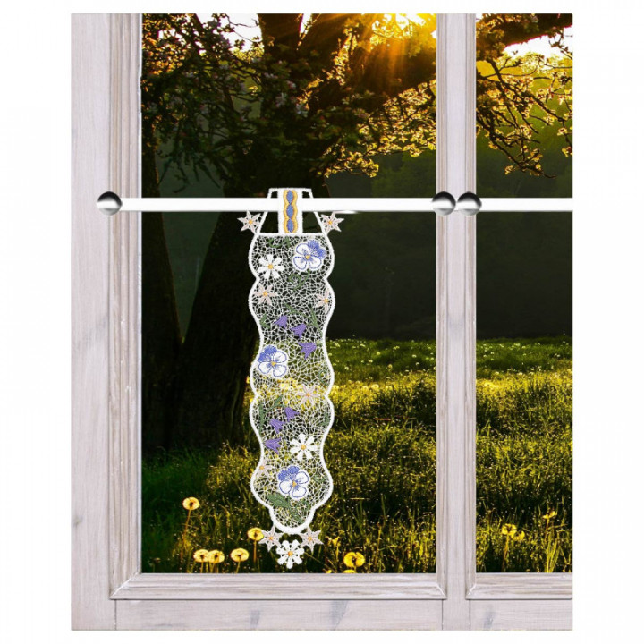 Girlande Frühlingsbote - Plauener Spitze - Design-Studio-Drechsler