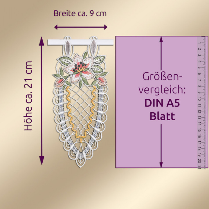 Girlande Vogelparadies - Fensterbehang - Plauener Spitze - DSD