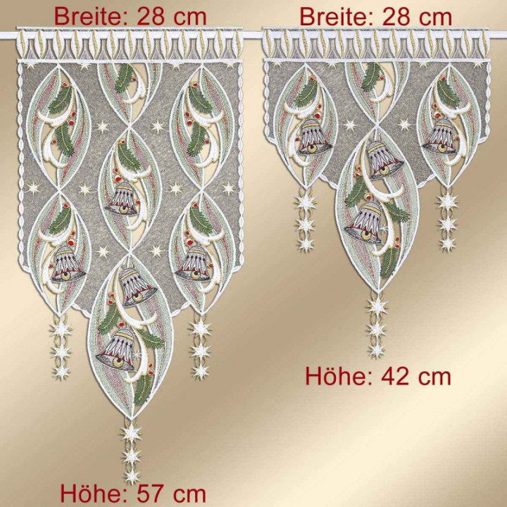 Scheibenhänger Glockenzauber Sternenlicht Plauener Spitze Deko-Set