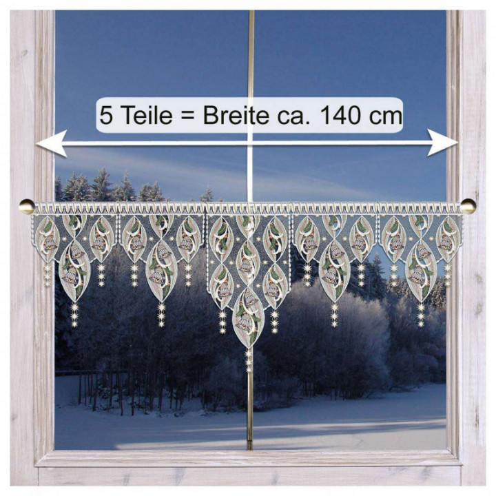 Scheibenhänger Glockenzauber Sternenlicht Plauener Spitze Deko-Set
