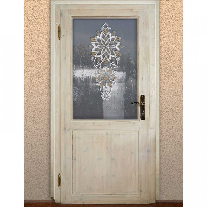 Fensterbild Schneeflöckchen-Weißröckchen Plauener Spitze