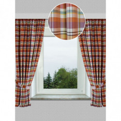 Dekoschal Drive kariert 2er-Set terra