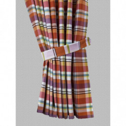 Dekoschal Drive kariert 2er-Set terra