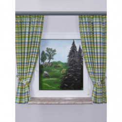 Dekoschal Drive kariert 2er-Set grün