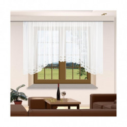 Spitzen-Bogenstore Emilia weiß