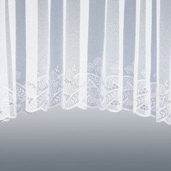 Spitzen-Bogenstore Emilia weiß