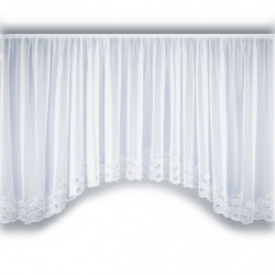 Spitzen-Bogenstore Emilia weiß