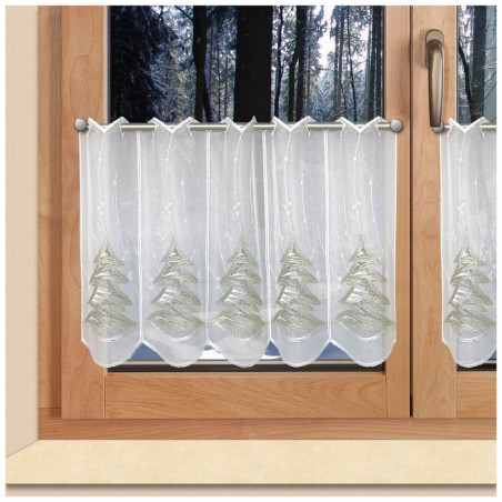 Winter-Scheibengardine Tannenbaum