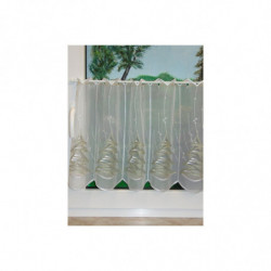 Winter-Scheibengardine Tannenbaum