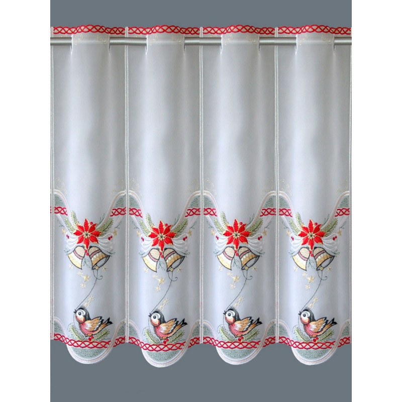 Weihnachts-Scheibengardine Vögelchen