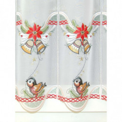 Weihnachts-Scheibengardine Vögelchen