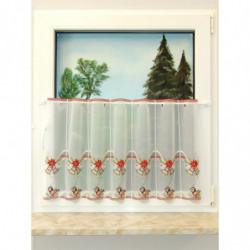 Weihnachts-Scheibengardine Vögelchen