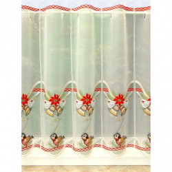 Weihnachts-Scheibengardine Vögelchen