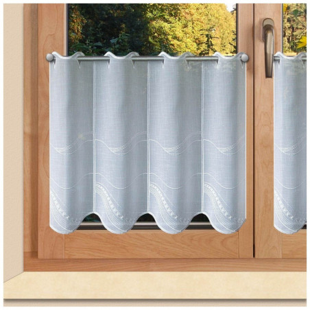 Scheibengardine Katja Plauener Spitze weiß