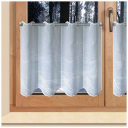 Scheibengardine Katja Plauener Spitze weiß