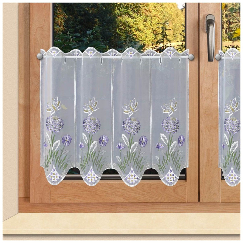 Panneau Hyazinthe flieder Plauener Spitze