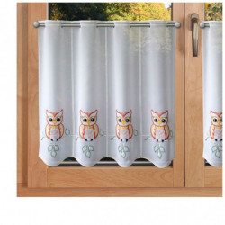 Kurzgardine Kleine Eule Plauener Spitze