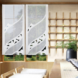 Flächengardine Sanja weiss 140 x 60 cm