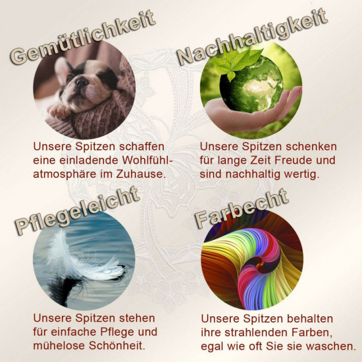 Girlande Zauberhafte Unterwasserwelt Vogtländische Spitze Fensterbild