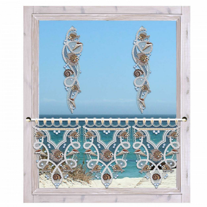 Girlande Zauberhafte Unterwasserwelt Vogtländische Spitze Fensterbild