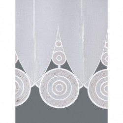 Bistrogardine Circle Plauener Spitze weiß-braun