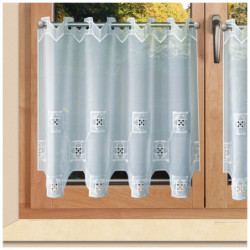 Stickerei Kurzgardine Lilly