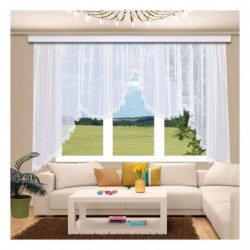 Blumenfenster-Store Carolina mit Plauener Spitze