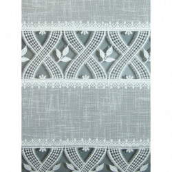 Spitzen-Landhausgardine Rebecca weiß Plauener Spitze