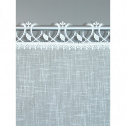 Spitzen-Landhausgardine Rebecca weiß Plauener Spitze