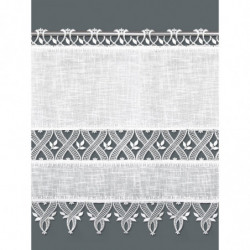 Spitzen-Landhausgardine Rebecca weiß Plauener Spitze