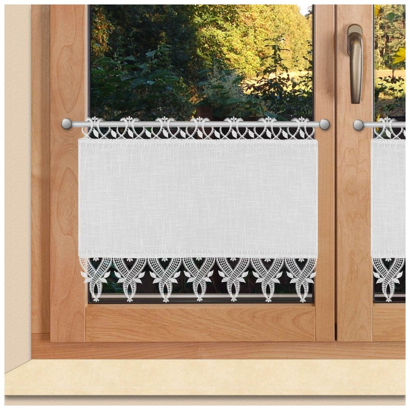 Landhaus Scheibenhänger Rebecca weiß Plauener Spitze