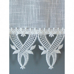 Landhaus Scheibenhänger Rebecca weiß Plauener Spitze