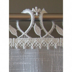 Landhaus Scheibenhänger Rebecca weiß Plauener Spitze