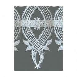 Landhaus-Spitzengardine Rebecca weiß Plauener Spitze