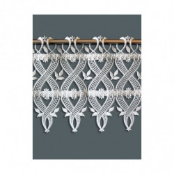 Landhaus-Spitzengardine Rebecca weiß Plauener Spitze