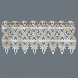 Landhaus-Spitzengardine Ronja sekt Plauener Spitze