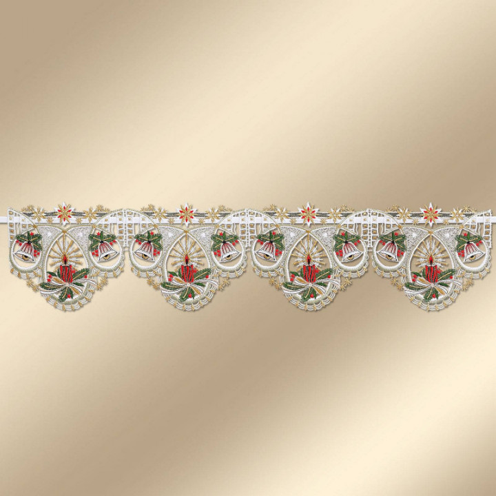 Feengardine Scheibenhänger Weihnachtsfeeling Plauener Spitze 16,5 cm hoch