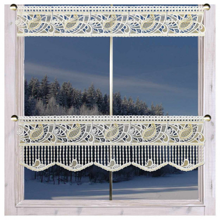 Feenhausspitze Mini-Panneaux Rajana Plauener Spitze 15 cm hoch