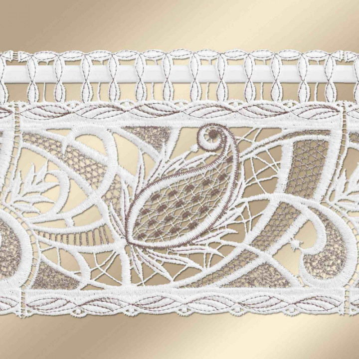 Feenhausspitze Mini-Panneaux Rajana Plauener Spitze 15 cm hoch