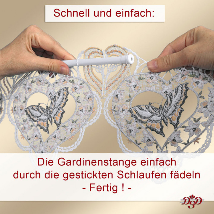 Feenhaus-Scheibenhänger Cori Schmetterling pastell aus Echter Plauener Spitze