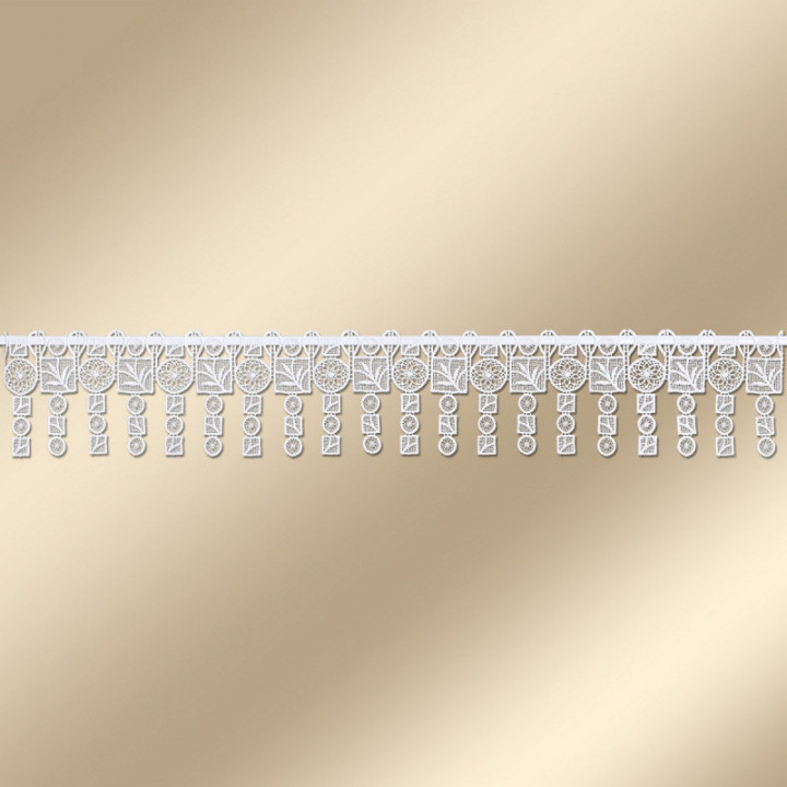 Feenhaus-Scheibengardine Aneta Plauener Spitze 13 cm hoch