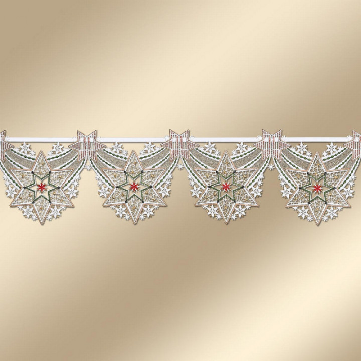 Feengardine Scheibenhänger Sternenglanz Plauener Spitze 20 cm hoch