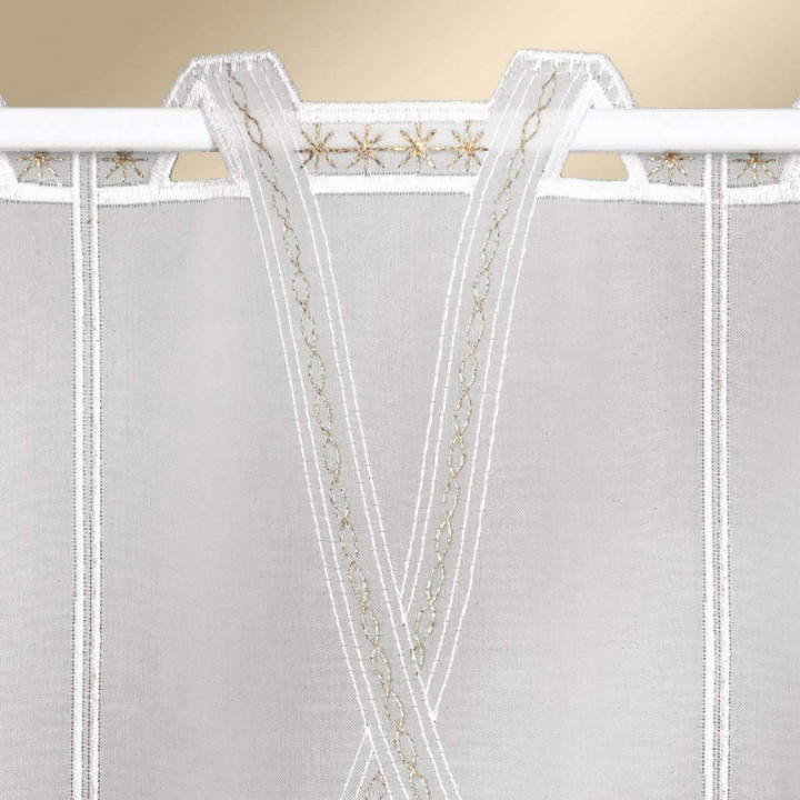 Bestickter Scheibenhänger Kling Glöckchen Plauener Spitze