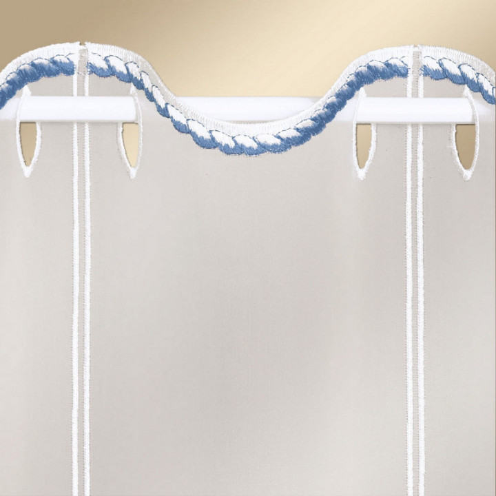 Scheibengardine Segeln in den Sonnenuntergang Plauener Spitze maritim