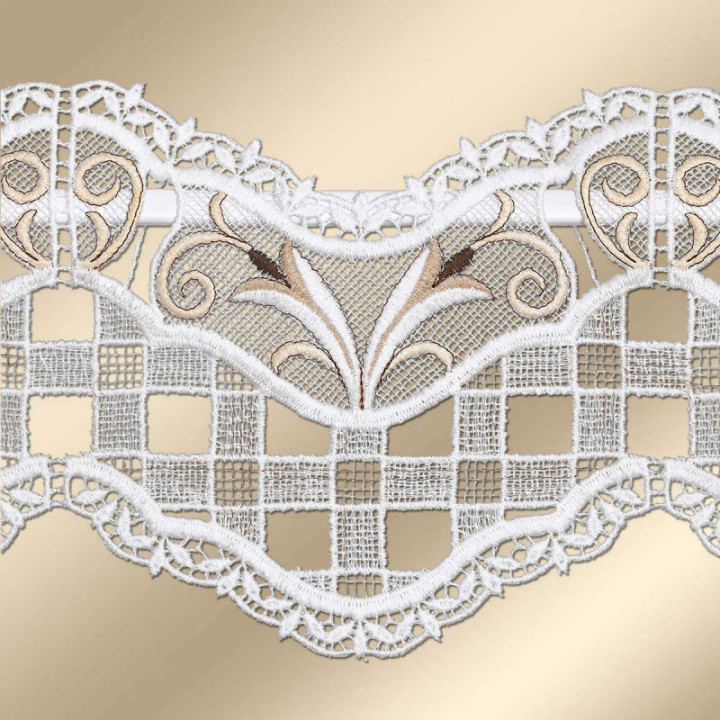 Scheibenhänger Lina Plauener Spitze Feenhausgardine in 2 Höhen